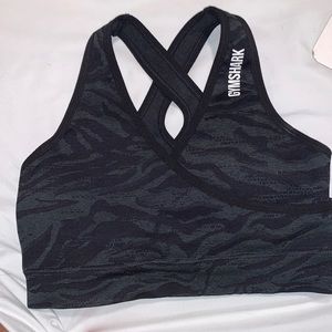 NWOT Gymshark Animal Adapt Seamless Black Bra